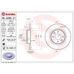 Bremsscheibe VA | RENAULT | 08.A268.21