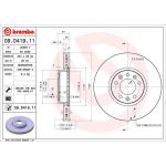 Bremsscheibe VA | TOYOTA CITROEN | 09.D419.11