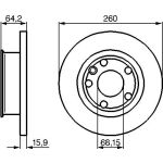 Bremsscheibe VA | VW T4 90 | 0 986 478 547