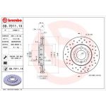 Bremsscheibe VA Xtra | AUDI A1,A3,VW Golf,SEAT,SKODA 96 | 09.7011.1X