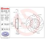 Bremsscheibe VA Xtra | AUDI A3,VW Golf,Passat,SKODA 00 | 09.9145.1X