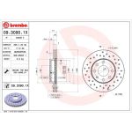 Bremsscheibe VA Xtra | OPEL Corsa,Kadett,Astra,Vectra 79 | 09.3090.1X