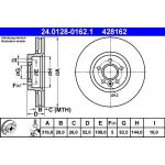 Bremsscheibe Volvo P. S60/S80/V60/V70/Xc70 06 | 24.0128-0162.1