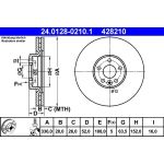 Bremsscheibe Volvo P. S60/S80/V70/Xc70 07 | 24.0128-0210.1