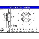 Bremsscheibe Volvo P. S60/Xc90 00-14 | 24.0128-0144.1