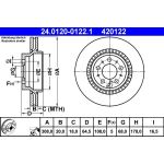 Bremsscheibe Volvo T. Xc90 2.5-4.4 02-14 | 24.0120-0122.1