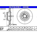 Bremsscheibe Vw P. A8 03- 360Mm | 24.0134-0100.1