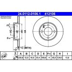 Bremsscheibe Vw P. Golf/Jetta/Passat/Polo 75-01 | 24.0112-0106.1