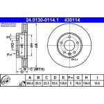 Bremsscheibe Vw P. T5 03 | 24.0130-0114.1