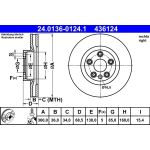 Bremsscheibe Vw P. Touareg 3.0-4.2 V8 10- Pr | 24.0136-0124.1