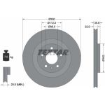 Bremsscheibe Vw T. A4/A5 07-/A6/A7 10- 330Mm | 92238305