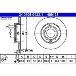 Bremsscheibe Vw T. Bora/Golf 4Motion 98-05 | 24.0109-0133.1