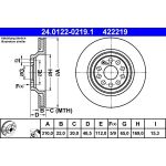 Bremsscheibe Vw T. Eos/Golf/Passat/Tiguan 04 | 24.0122-0219.1