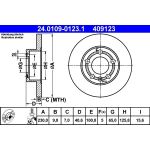 Bremsscheibe Vw T. Golf 4 97 | 24.0109-0123.1