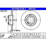 Bremsscheibe Vw T.Polo/Lupo 96-05 | 24.0109-0124.1