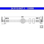 Bremsschlauch | 24.5112-0437.3