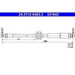 Bremsschlauch | 24.5112-0463.3