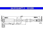 Bremsschlauch | 24.5112-0477.3