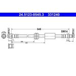 Bremsschlauch | 24.5123-0545.3