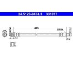 Bremsschlauch | 24.5126-0474.3