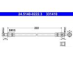 Bremsschlauch | 24.5140-0222.3