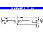 Bremsschlauch | 24.5140-0420.3