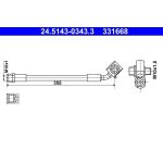 Bremsschlauch | 24.5143-0343.3