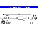 Bremsschlauch | 24.5143-0584.3