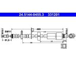 Bremsschlauch | 24.5144-0455.3