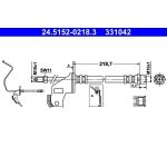 Bremsschlauch | 24.5152-0218.3