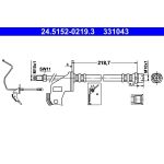 Bremsschlauch | 24.5152-0219.3