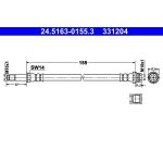 Bremsschlauch | 24.5163-0155.3