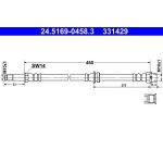 Bremsschlauch | 24.5169-0458.3