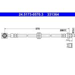 Bremsschlauch | 24.5173-0570.3