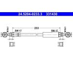 Bremsschlauch | 24.5204-0233.3