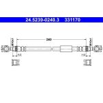 Bremsschlauch | 24.5239-0240.3