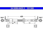 Bremsschlauch | 24.5289-0425.3