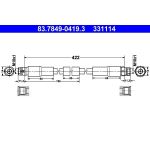 Bremsschlauch | 83.7849-0419.3