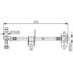 Bremsschlauch | FORD Transit 00 | 1987481045