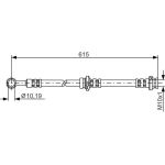 Bremsschlauch HA re | NISSAN Almera Tino 00 | 1987476998