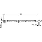 Bremsschlauch HA | VOLVO S40,TOYOTA Carisma 95 | 1987476166