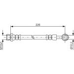 Bremsschlauch | KIA Sorento 02 | 1987481743