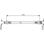 Bremsschlauch | MERCEDES | 1987481007