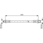 Bremsschlauch | MERCEDES T1 | 1987476077