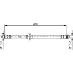 Bremsschlauch | RENAULT Clio III,Modus | 1987476827