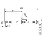 Bremsschlauch | TOYOTA Corolla, Avensis | 1987476246