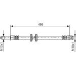 Bremsschlauch VA | MERCEDES W639 03 | 1987481006