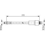 Bremsschlauch VA | RENAULT 21,Trafic 80 | 1987476432