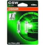 C5W Osram | 12V 5W SV8,5-8 UL SB2 | SOFITTE Ultra Life SB2 | 6418ULT-02B