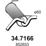 Endschalldämpfer | OPEL Astra J | 34.7166